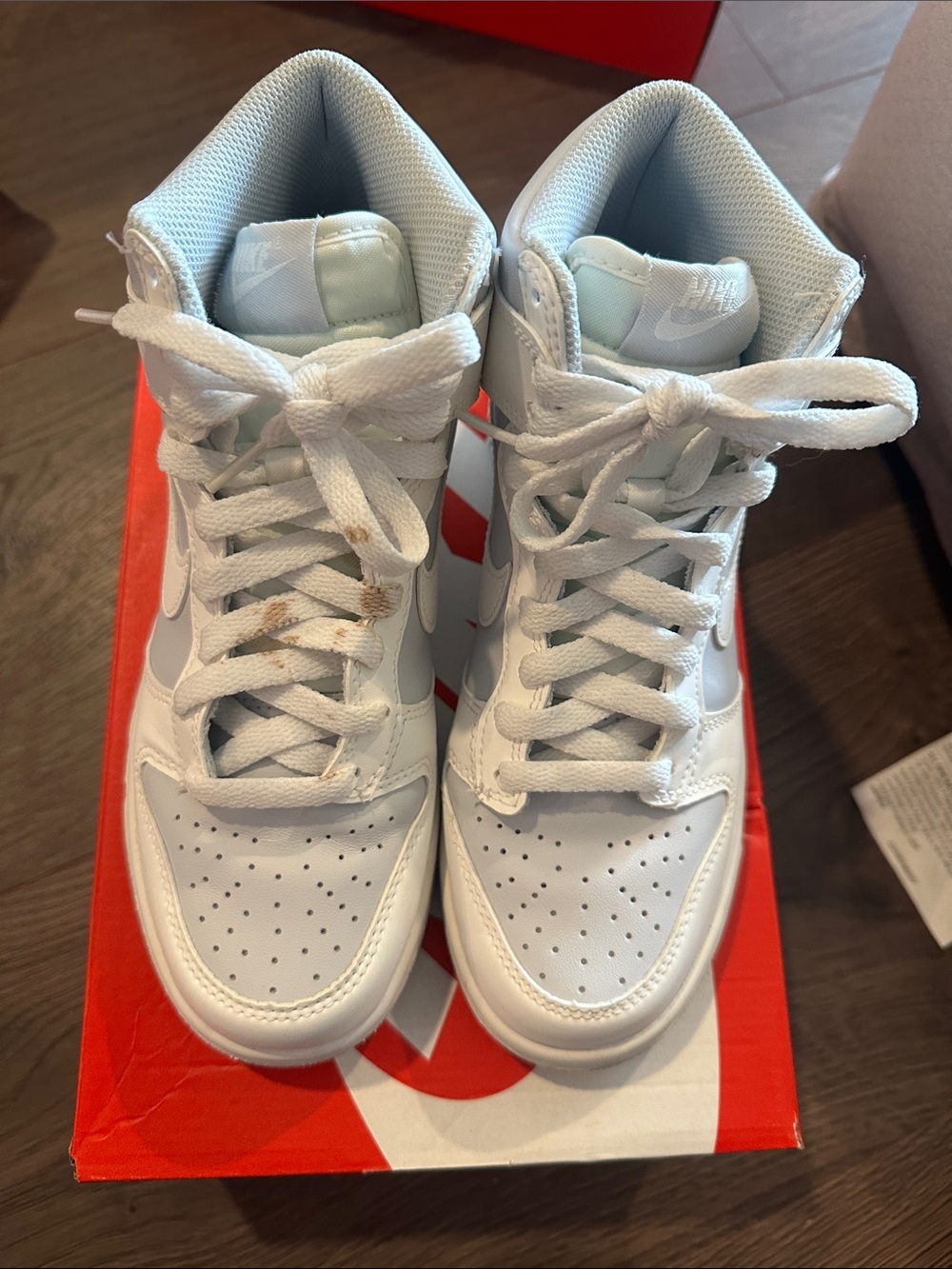 Nike White High-Top Basketball Sneakers